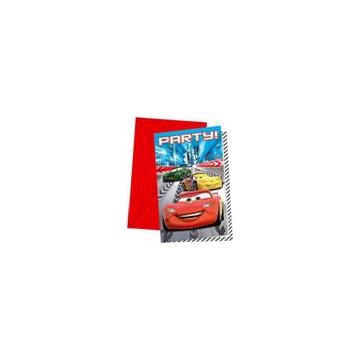 Invitatii party Cars Racers - Pret | Preturi Invitatii party Cars Racers