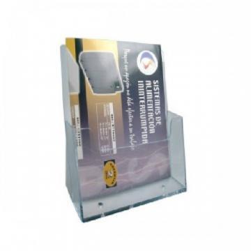 Display plastic pentru pliante, A5, STEY - transparent - Pret | Preturi Display plastic pentru pliante, A5, STEY - transparent