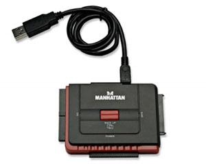 Adaptor portabil USB 2.0 - SATA/IDE, Manhattan - Pret | Preturi Adaptor portabil USB 2.0 - SATA/IDE, Manhattan