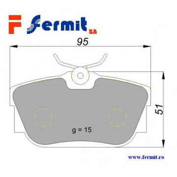 Placute frana spate-Volkswagen Transporter, Seat - WVA 23224 - Pret | Preturi Placute frana spate-Volkswagen Transporter, Seat - WVA 23224