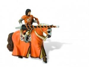 Cavaler cu cal pentru turnir, orange - Pret | Preturi Cavaler cu cal pentru turnir, orange