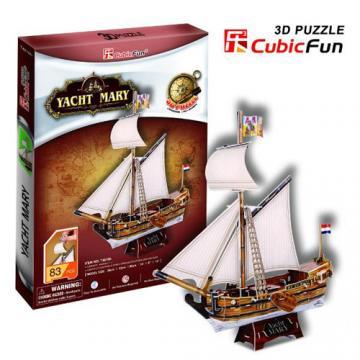 CubicFun - Puzzle 3D Yacht Mary - Pret | Preturi CubicFun - Puzzle 3D Yacht Mary