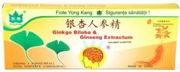 Ginkgo Biloba si Ginseng 10fiole *10ml - Pret | Preturi Ginkgo Biloba si Ginseng 10fiole *10ml