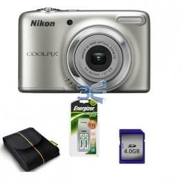 Nikon Coolpix L26 Argintiu Bonus: Husa Nikon + Card 4GB + Incarcator cu 2 Acumulatori Energizer + Cadou de Sarbatori - Pret | Preturi Nikon Coolpix L26 Argintiu Bonus: Husa Nikon + Card 4GB + Incarcator cu 2 Acumulatori Energizer + Cadou de Sarbatori