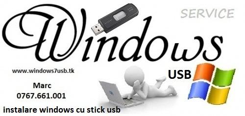 Instalare Windows cu stick USB 30 lei - Pret | Preturi Instalare Windows cu stick USB 30 lei
