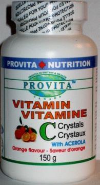 Vitamina C Cristale cu Acerola 150gr - Pret | Preturi Vitamina C Cristale cu Acerola 150gr