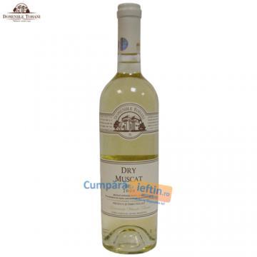 Vin sec Dry Muscat Domeniile Tohani 0.75 L - Pret | Preturi Vin sec Dry Muscat Domeniile Tohani 0.75 L