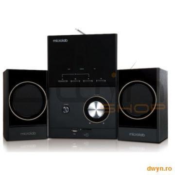 Multimedia - Speaker MICROLAB M 223U (2.1 Channel Surround, 17W, 35Hz-20kHz, USB, RoHS, Black) - Pret | Preturi Multimedia - Speaker MICROLAB M 223U (2.1 Channel Surround, 17W, 35Hz-20kHz, USB, RoHS, Black)