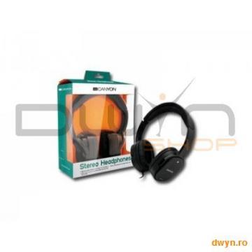 Headphones CANYON CNR-HP3 (20Hz-20kHz, Cable, 1.8m) Black, Ret. - Pret | Preturi Headphones CANYON CNR-HP3 (20Hz-20kHz, Cable, 1.8m) Black, Ret.