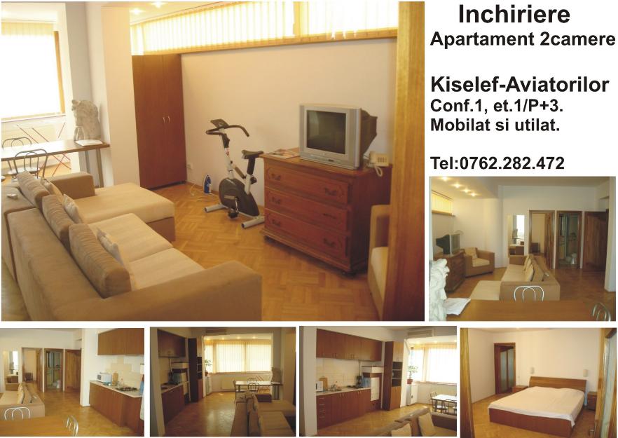 Inchiriere apartament 2 camere Aviatorilor, Kiselef - Pret | Preturi Inchiriere apartament 2 camere Aviatorilor, Kiselef