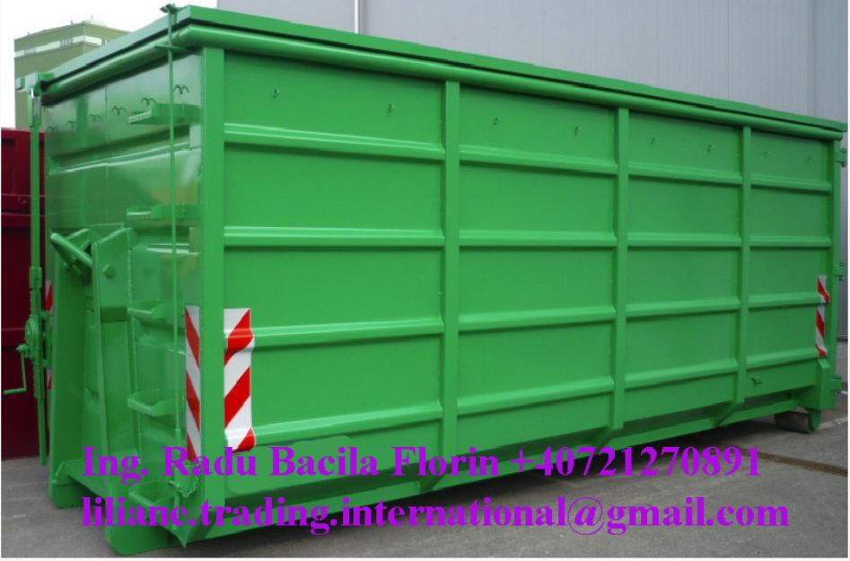 Abrollcontainere cu capac, actionat cu crichet manual - Pret | Preturi Abrollcontainere cu capac, actionat cu crichet manual
