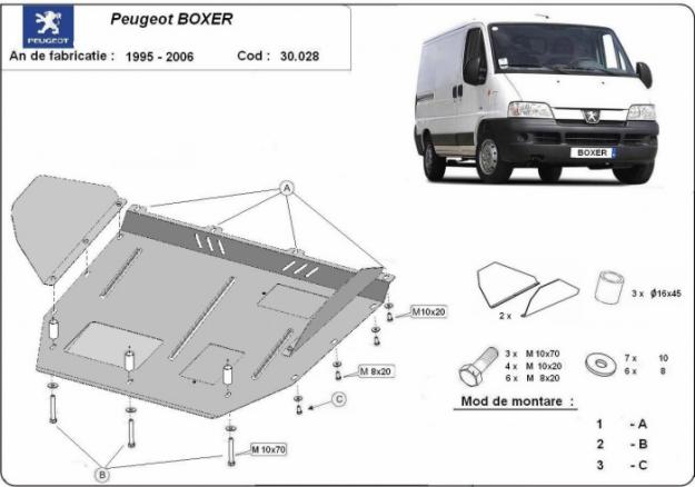 Scut motor peugeot Boxer 1.9d, 1.9td, 2.0, 2.3jtd, 2.5td, 2.8jtd din 2005- - Pret | Preturi Scut motor peugeot Boxer 1.9d, 1.9td, 2.0, 2.3jtd, 2.5td, 2.8jtd din 2005-