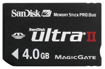 Memory Stick Pro Duo 4GB Sandisk Ultra II - Pret | Preturi Memory Stick Pro Duo 4GB Sandisk Ultra II