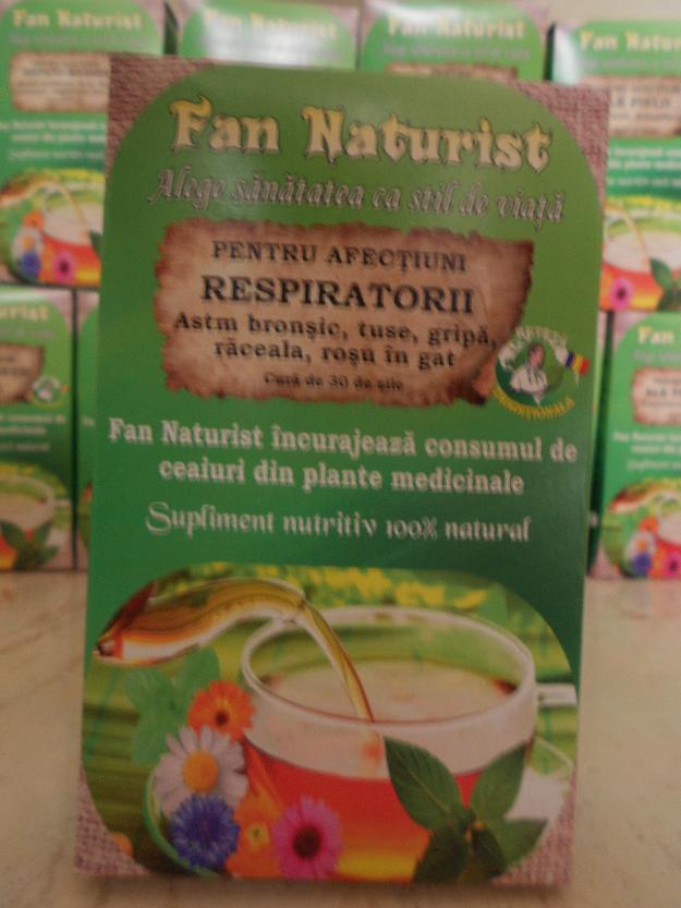 Ceai medicinal pentru Afectiuni Respiratorii Fan Naturist - Pret | Preturi Ceai medicinal pentru Afectiuni Respiratorii Fan Naturist