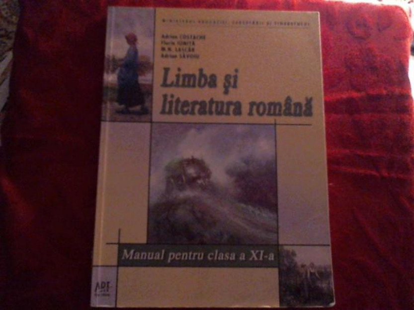 Limba si literatura romana manual pentru clasa a XI-a - Pret | Preturi Limba si literatura romana manual pentru clasa a XI-a
