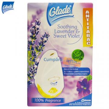 Aparat electric odorizant Glade Antitabac Lavender + Sweet Violet 20 ml - Pret | Preturi Aparat electric odorizant Glade Antitabac Lavender + Sweet Violet 20 ml