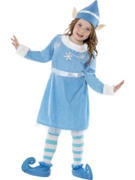 Costum Craciun copii Elf fata - Pret | Preturi Costum Craciun copii Elf fata