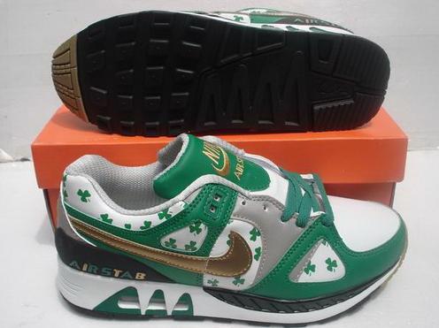 Adidasi Nike 42-43-pantofi sport nike Iasi - AirStab Lucky - verde cu alb + trifoi - Pret | Preturi Adidasi Nike 42-43-pantofi sport nike Iasi - AirStab Lucky - verde cu alb + trifoi