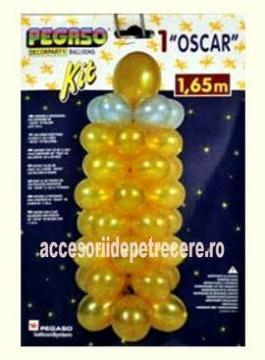 Decoratiune Party din baloane aurii &amp; argintii 1,65metri - Pret | Preturi Decoratiune Party din baloane aurii &amp; argintii 1,65metri