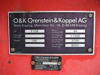 OFERTA GRADER O&K F106 1996 - Pret | Preturi OFERTA GRADER O&K F106 1996