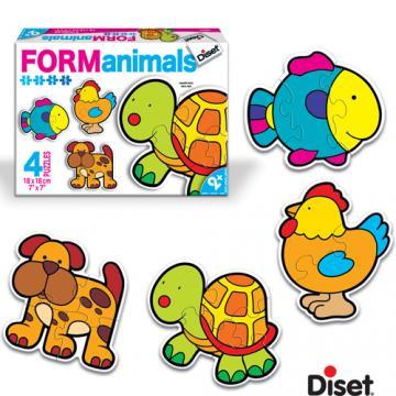 Diset - Puzzle cu animale - Pret | Preturi Diset - Puzzle cu animale