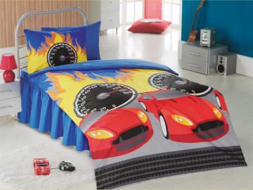 Lenjerie de pat pentru copii din creton Clasy Speedo albastru - Pret | Preturi Lenjerie de pat pentru copii din creton Clasy Speedo albastru