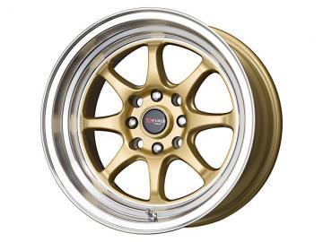 Drag Wheels DR54 Gold Machined Lip Janta - Pret | Preturi Drag Wheels DR54 Gold Machined Lip Janta