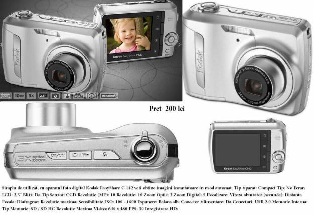Kodak easyShare c142 - Pret | Preturi Kodak easyShare c142