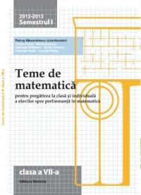 Teme de matematica clasa a VII-a sem I 2012-2012 - Pret | Preturi Teme de matematica clasa a VII-a sem I 2012-2012