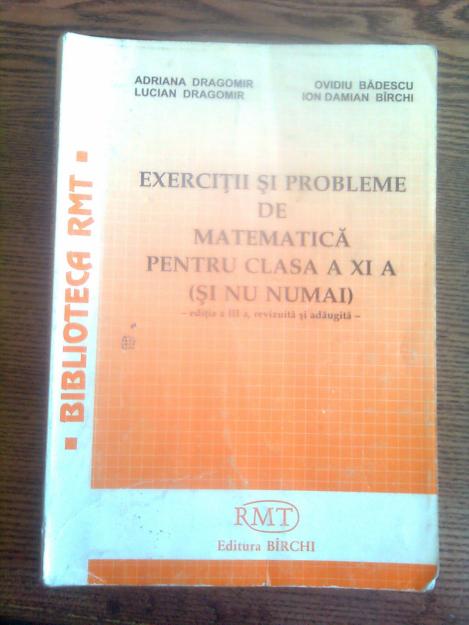 CULEGERI MATEMATICA - Pret | Preturi CULEGERI MATEMATICA