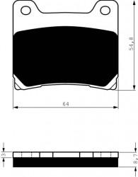 015AD - placute de frana organice Goldfren - spate - Pret | Preturi 015AD - placute de frana organice Goldfren - spate