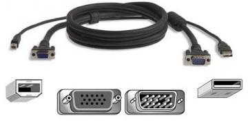 BELKIN KVM Masterswitch USB-Cablu 3.0M - Pret | Preturi BELKIN KVM Masterswitch USB-Cablu 3.0M