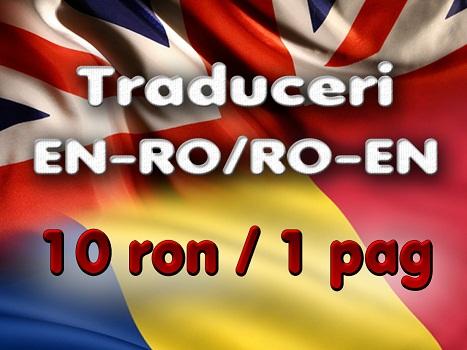 Traduceri EN-RO/RO-EN 10 RON/300 de cuvinte - Pret | Preturi Traduceri EN-RO/RO-EN 10 RON/300 de cuvinte