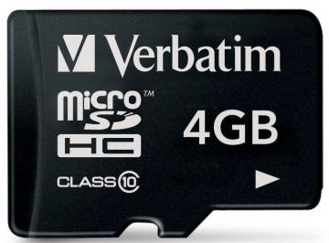 MicroSD 4GB clasa 10, citire 10MB, scriere 10MB, VERBATIM (44011) - Pret | Preturi MicroSD 4GB clasa 10, citire 10MB, scriere 10MB, VERBATIM (44011)