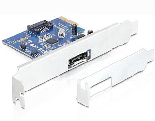 PCI Express Card &gt; 1 x external eSATA 6 Gb/s + 1 x internal SATA 6 Gb/s, Delock 89324 - Pret | Preturi PCI Express Card &gt; 1 x external eSATA 6 Gb/s + 1 x internal SATA 6 Gb/s, Delock 89324