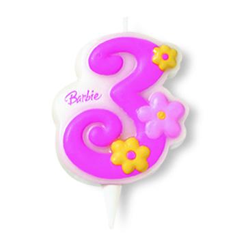 Lumanare cifra party Barbie - Nr. 3 - Pret | Preturi Lumanare cifra party Barbie - Nr. 3