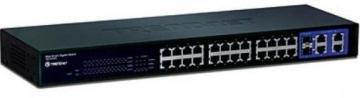 Switch TRENDnet TEG-424WS 24 port 10/100Mbps Smart - Pret | Preturi Switch TRENDnet TEG-424WS 24 port 10/100Mbps Smart