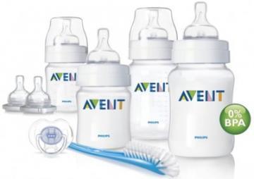 Set cadou nou nascut Philips Avent PP 0% BPA (2 biberon x 125 ml, 2 biberon x 260 ml, 6 tetine, 1 suzeta, 1 perie biberon) - Pret | Preturi Set cadou nou nascut Philips Avent PP 0% BPA (2 biberon x 125 ml, 2 biberon x 260 ml, 6 tetine, 1 suzeta, 1 perie biberon)