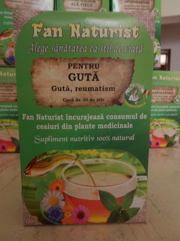 Ceai pentru Guta Fan Naturist - Pret | Preturi Ceai pentru Guta Fan Naturist