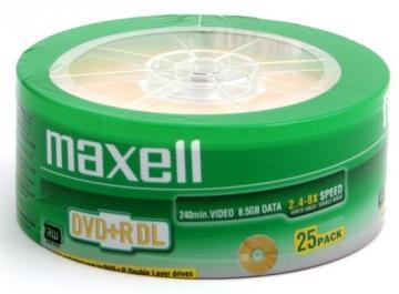 DVD+R Dual Layer, 8.5GB, 8x, spindle 25 bucati, Maxell, (276077.35.TW) - Pret | Preturi DVD+R Dual Layer, 8.5GB, 8x, spindle 25 bucati, Maxell, (276077.35.TW)