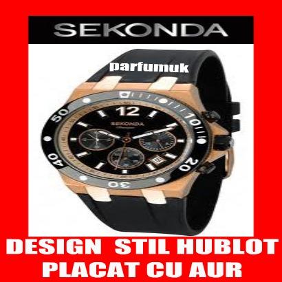 ►►►SEKONDA CEAS BARBATESC PLACAT CU AUR;NOU,BRATARA SILICON,DESIGN HUBLOT(nike,puma,adidas - Pret | Preturi ►►►SEKONDA CEAS BARBATESC PLACAT CU AUR;NOU,BRATARA SILICON,DESIGN HUBLOT(nike,puma,adidas