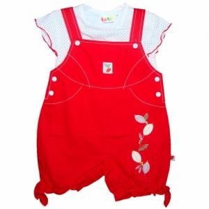 Costumas bebe rosu Lebe - Pret | Preturi Costumas bebe rosu Lebe
