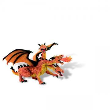 Dragon orange cu 3 capete Bullyland - Pret | Preturi Dragon orange cu 3 capete Bullyland