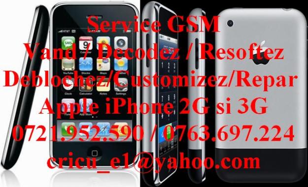Decodez Deblochez Apple iPhone 3Gs 2G 3G Decodare - Pret | Preturi Decodez Deblochez Apple iPhone 3Gs 2G 3G Decodare