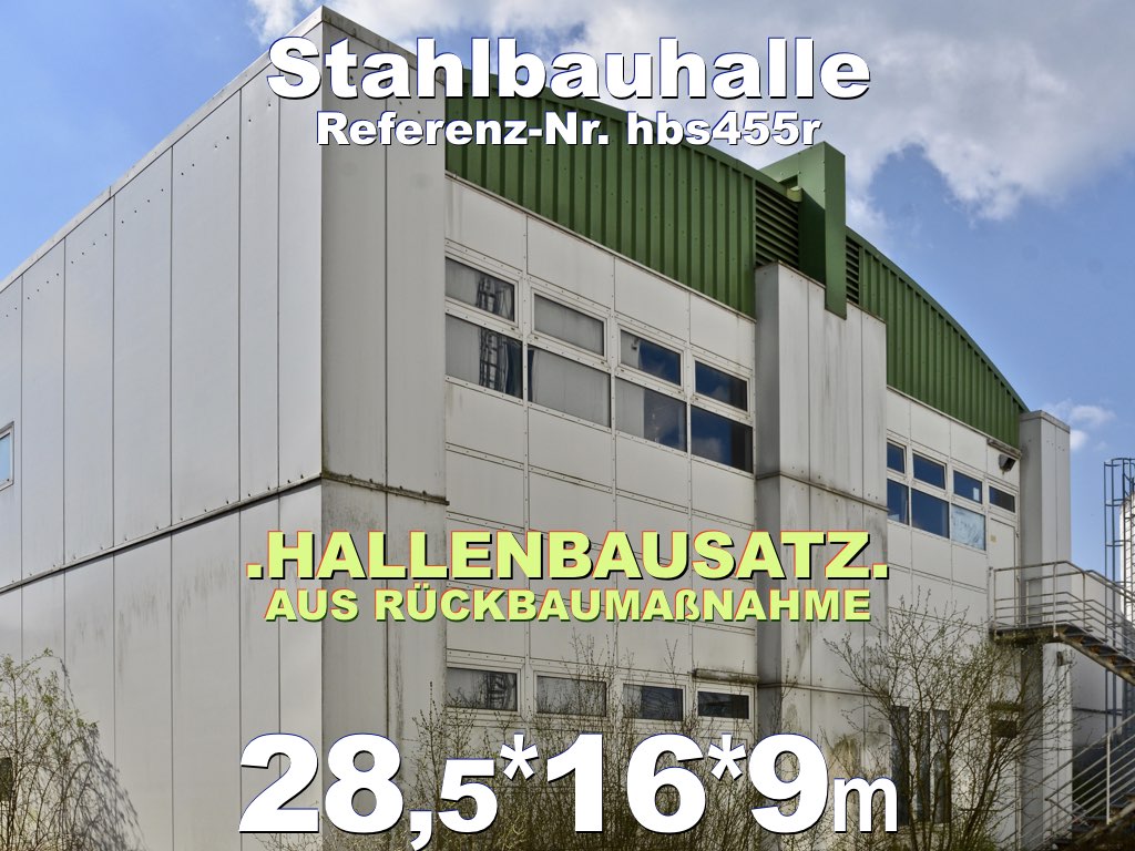 Hală metalică demontabilă 455m2, cu etaj, demontare în Germania - Pret | Preturi Hală metalică demontabilă 455m2, cu etaj, demontare în Germania