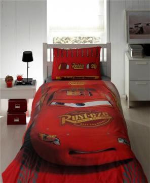 Lenjerie de pat pentru copii Tac Disney Cars Rusteze - Pret | Preturi Lenjerie de pat pentru copii Tac Disney Cars Rusteze