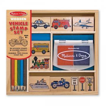 Melissa&amp;Doug - Set de stampile Vehicule - Pret | Preturi Melissa&amp;Doug - Set de stampile Vehicule