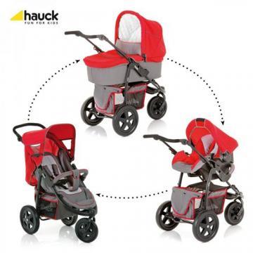 Hauck - Carucior Jogger Viper Trio Set V12 Charcoal Red - Pret | Preturi Hauck - Carucior Jogger Viper Trio Set V12 Charcoal Red