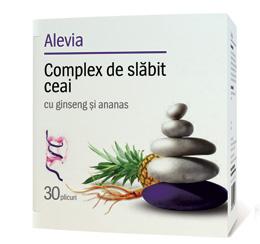 Alevia Complex de Slabit Ceai cu Ginseng si Ananas 70gr - Pret | Preturi Alevia Complex de Slabit Ceai cu Ginseng si Ananas 70gr