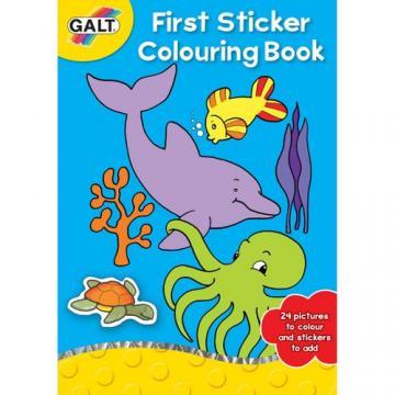 Galt - First Sticker Colouring Book - Prima Carte de Colorat + Abtibilduri - Pret | Preturi Galt - First Sticker Colouring Book - Prima Carte de Colorat + Abtibilduri